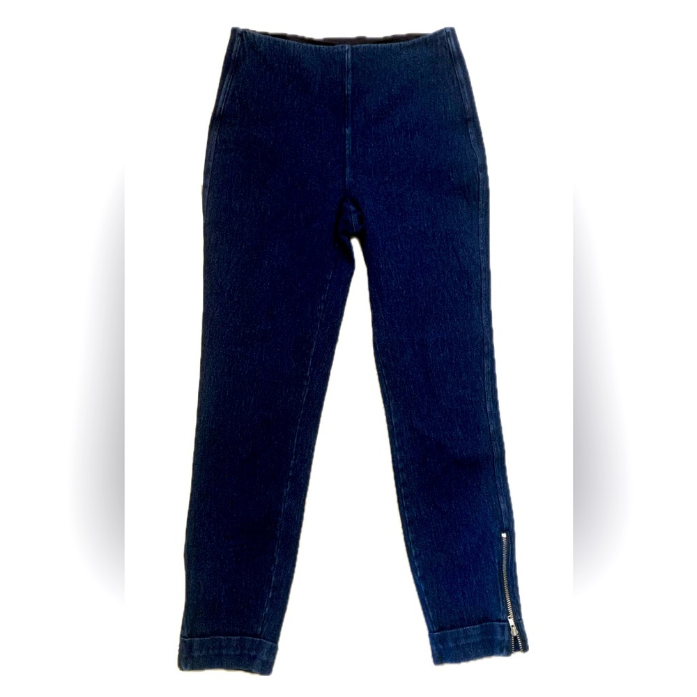 LYSSE Women’s Dark Blue Stretch Pull On Skinny Jeans with Tummy Control S